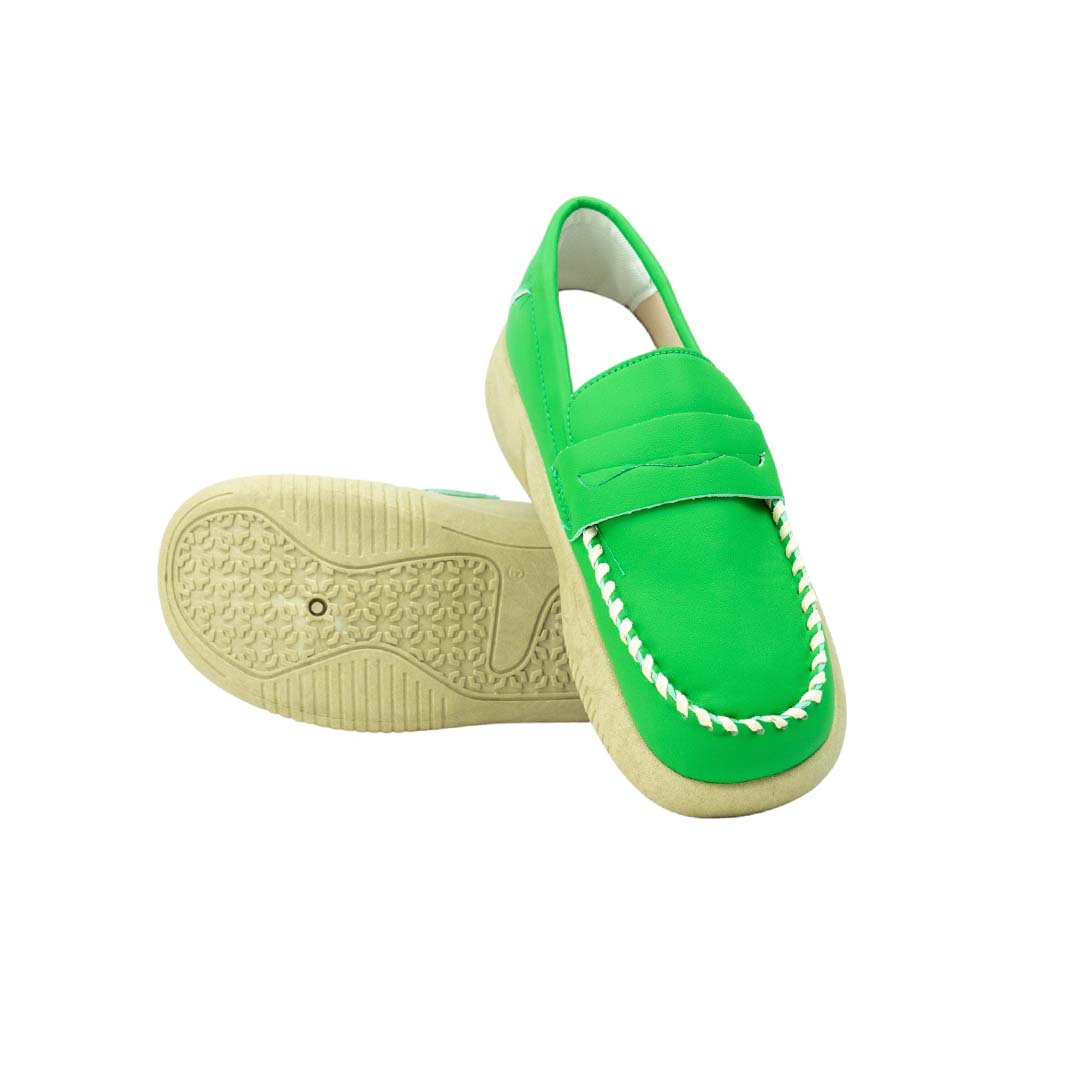 Vista 12 de Mocasín para dama ortopédico - COLOR: Verde, TALLA: 40